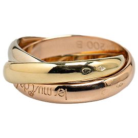 Anello Trinity classico in oro 18K modello grande tricolore Cartier D'oro