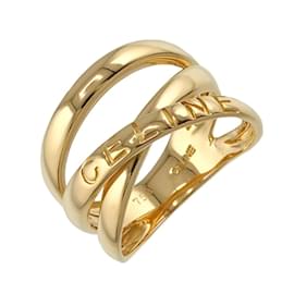 Céline-Celine 18K Yellow Gold Band Ring-Other