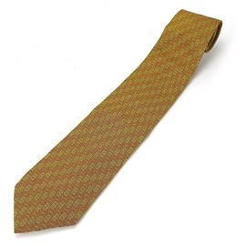 Corbata de seda Fendi marrón verde Otro