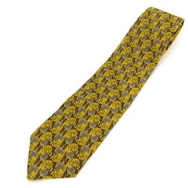 Corbata de seda Christian Dior Amarillo