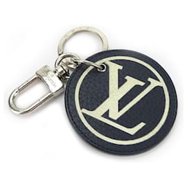 Louis Vuitton-Louis Vuitton Leather Key Ring MP2082-Blue