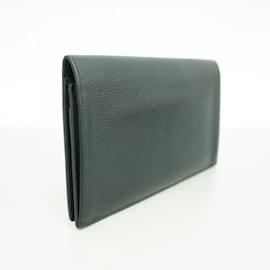 Hermès-Hermes Long Wallet in Black-Black