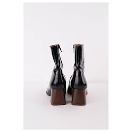 SéZane-Leather boots-Black