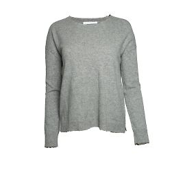 Zadig & Voltaire, grauer Strickpullover aus Kaschmir Grau