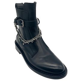 Zadig & Voltaire Black Lambskin Laureen Ankle Boots Black