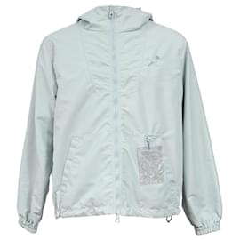 Louis Vuitton-Louis Vuitton Monogram Reversible Windbreaker in Light Blue Nylon-Blue,Light blue
