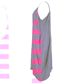 Balenciaga-Balenciaga Oversized Logo Floral Jacquard Midi Slip Dress in Pink Viscose-Pink