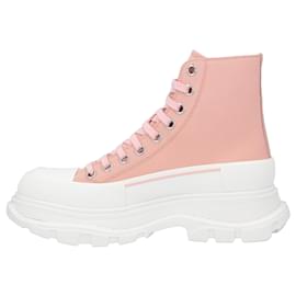 Alexander Mcqueen-Alexander McQueen Tread Slick Boots 'Pink'-Pink