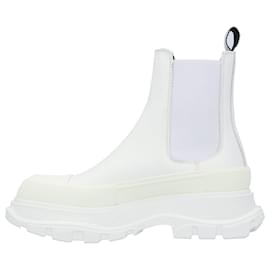 Alexander Mcqueen-Alexander McQueen Tread Chelsea Boots 'White'-White