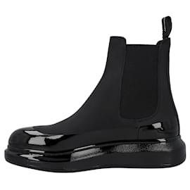 Alexander Mcqueen-Alexander McQueen Larry Chelsea Boot 'Black'-Black