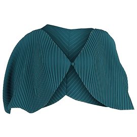 Issey Miyake Faltenjacke aus grünem Polyester Grün