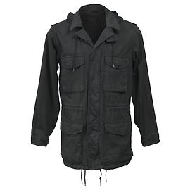 Giacca da campo con cappuccio edizione limitata Marc Jacobs 2001-2011 con tasche in cotone nero Nero