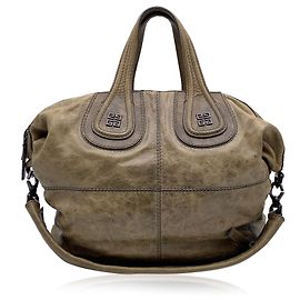 Givenchy Borsa da viaggio Weekender in pelle marrone invecchiata Nightingale Marrone
