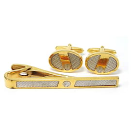 Autre Marque Dunhill Cufflinks 2way accessory Golden