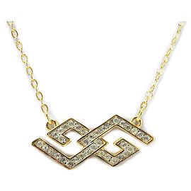 Colar de metal com strass Givenchy Dourado