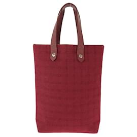 Hermès-Hermes Wool Amedaba Diago PM Tote Bag-Red