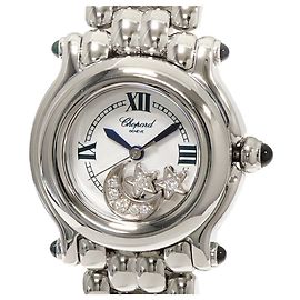 Relógio de quartzo Chopard Happy Sport Lua & Estrela Branco
