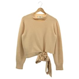 Fendi-Fendi Wool Sweater Beige Women-Beige