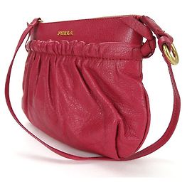 Pochete de couro Furla Rosa