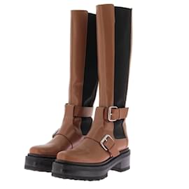 PIERRE HARDY  Boots T.EU 37 Leather Camel