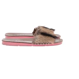 Prada-Prada sandals T.EU 38 Fur-Brown
