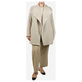 Autre Marque-Neutral boiled wool jacket - size L-Other