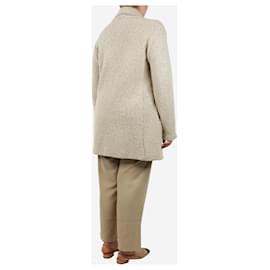 Autre Marque-Neutral boiled wool jacket - size L-Other