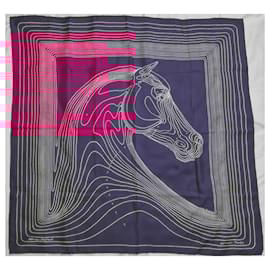 Hermès-Hermès square Pegasus landscape-Multiple colors