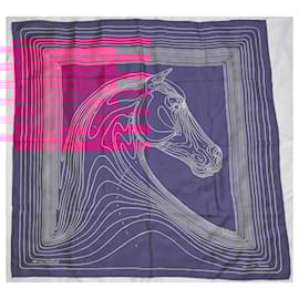 Hermès-Hermès square Pegasus landscape-Multiple colors