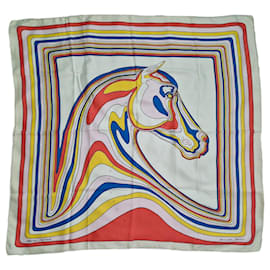 Hermès-Hermès square Pegasus landscape-Multiple colors