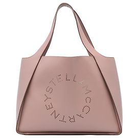 Stella Mc Cartney Borsa tote in ecopelle perforata con logo Stella McCartney marrone Marrone Carne