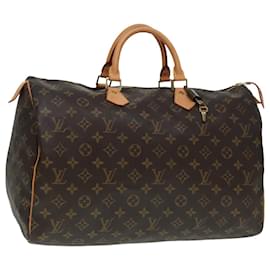 Louis Vuitton-LOUIS VUITTON Monogram Speedy 40 Hand Bag M41522 LV Auth 91529-Monogram
