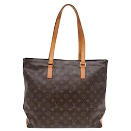 Louis Vuitton-LOUIS VUITTON Monogram Cabas Mezzo Tote Bag M51151 LV Auth 90107-Monogram