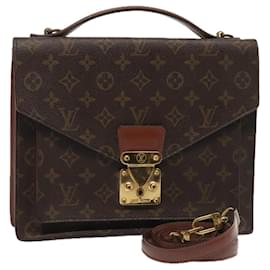 Louis Vuitton-LOUIS VUITTON Monogram Monceau 28 Hand Bag 2way M51185 LV Auth 91654-Monogram