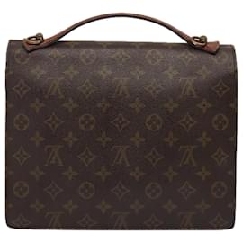 Louis Vuitton-LOUIS VUITTON Monogram Monceau 28 Hand Bag 2way M51185 LV Auth 91654-Monogram