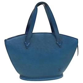 Louis Vuitton-LOUIS VUITTON Epi Saint Jacques Shoulder Bag Blue M52275 LV Auth 90144-Blue
