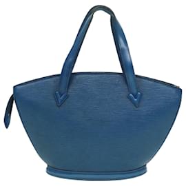 Louis Vuitton-LOUIS VUITTON Epi Saint Jacques Shoulder Bag Blue M52275 LV Auth 90144-Blue