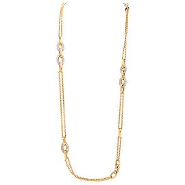 Colar Pomellato 'Tango' em ouro rosa, prata, diamantes. Outro