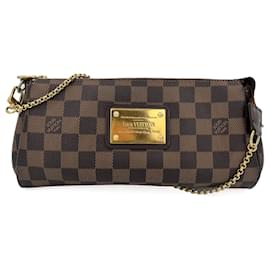 Louis Vuitton-Bolsa de mão Eva em lona Damier Ebene-Multicor