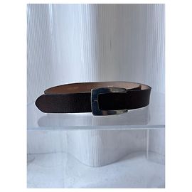 Emporio Armani Giorgio Armani Leather Belt Brown
