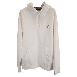 Sudadera con logo Polo Ralph Lauren en algodón blanco Blanco