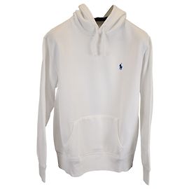 Sudadera con logo Polo Ralph Lauren en algodón blanco Blanco