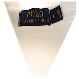 Polo Ralph Lauren-Polo Ralph Lauren Logo Hoodie In White Cotton-White