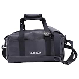 Balenciaga-Balenciaga Explorer Small Duffle Bag in Black Leather-Black