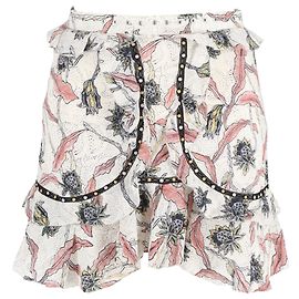 Falda mini estampada con volantes Ugi de Isabel Marant en algodón multicolor Otro