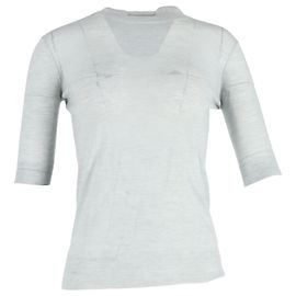 Joseph 3/4-Ärmel Pullover aus grauer Wolle Grau