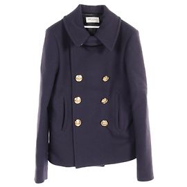 Yves Saint Laurent Saint Laurent Paris Peacoat Wool Coat Navy blue