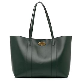 Mulberry Bolsa Bayswater pequena em grão clássico verde amora Verde Verde escuro
