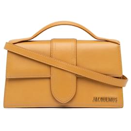 Jacquemus-Jacquemus Brown Leather Le Grand Bambino Satchel-Brown,Light brown
