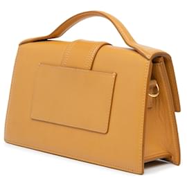 Jacquemus-Jacquemus Brown Leather Le Grand Bambino Satchel-Brown,Light brown